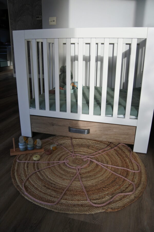 Vloerkleed jute bloem - Afbeelding 2