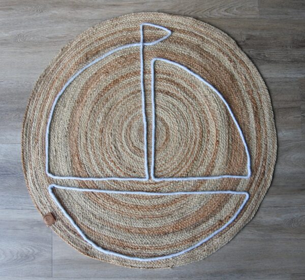 Vloerkleed jute boot