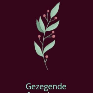 Kerstkaart gezegende feestdagen