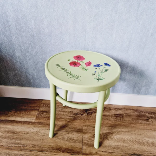 Krukje groen met bloemen - Afbeelding 2